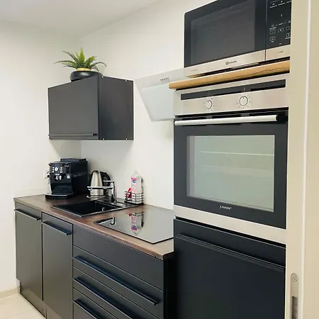 Apartment 90m2 Loft I Kaffee I Terrasse I E-parkplatz I 65' Smart Tv